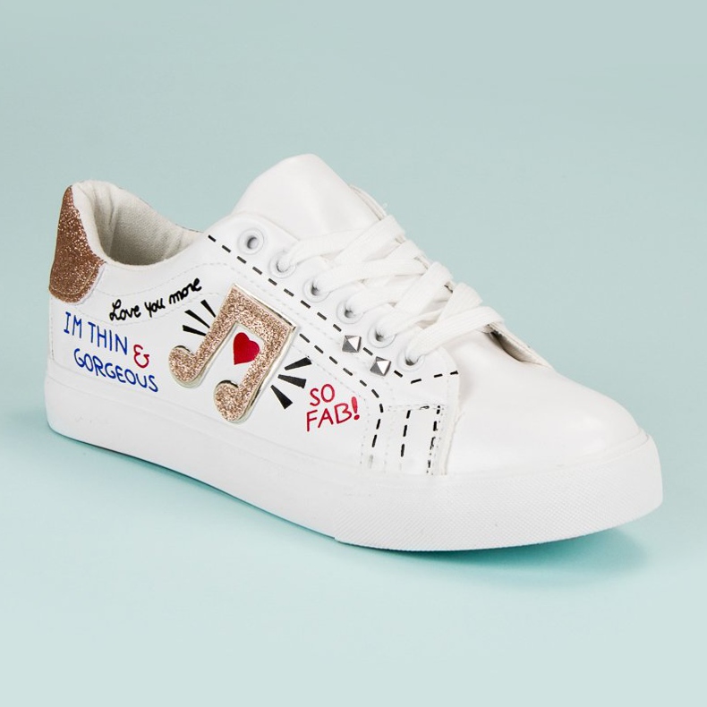 Sneakers bianche alla moda bianco 1