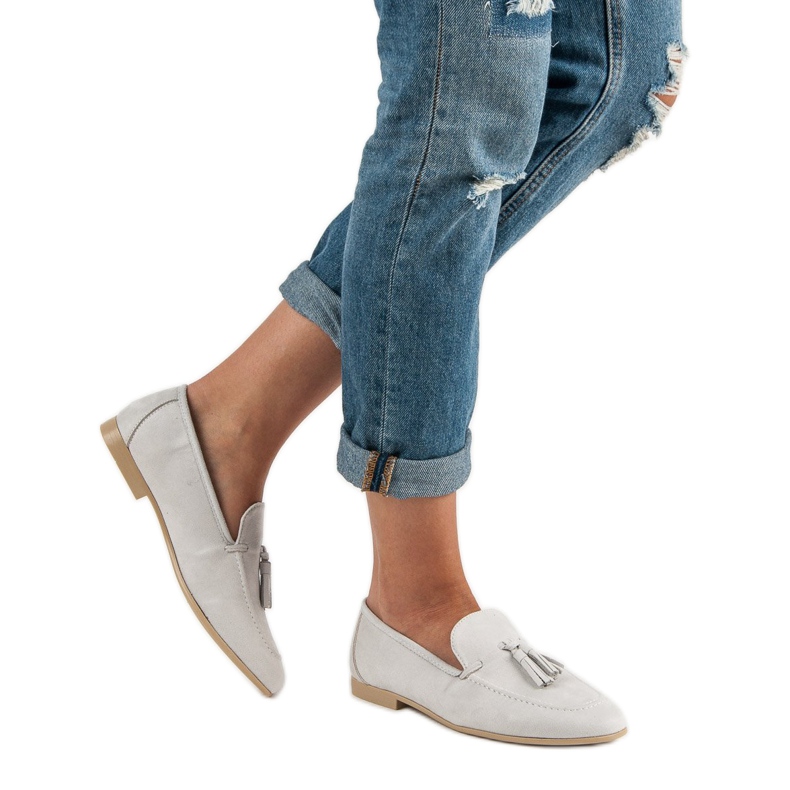 Mocassini grigi grigio 1