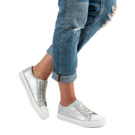 Sneakers argento grigio 1