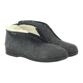 Scarpe da uomo Befado pantofole calde 100M047 grigio 3