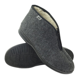 Scarpe da uomo Befado pantofole calde 100M047 grigio 2
