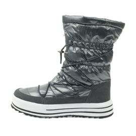 Stivali da neve sportivi con pelliccia DK grigio 2