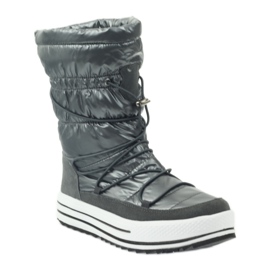 Stivali da neve sportivi con pelliccia DK grigio 1