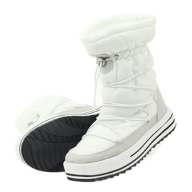 Stivali da neve sportivi con pelliccia DK bianco 5