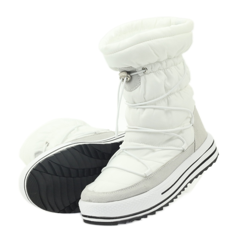 Stivali da neve sportivi con pelliccia DK bianca 5