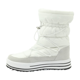Stivali da neve sportivi con pelliccia DK bianca 2