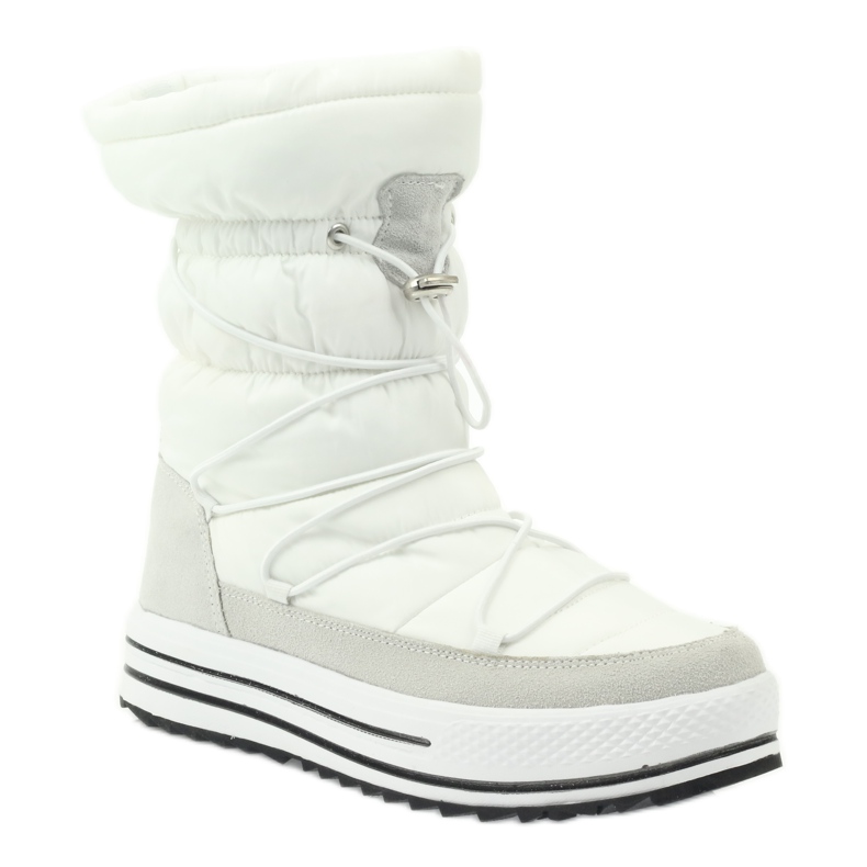 Stivali da neve sportivi con pelliccia DK bianco 1
