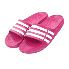 Adidas Duramo Slide K Jr G06797 pantofole bianco rosa 3