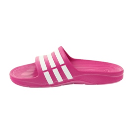 Adidas Duramo Slide K Jr G06797 pantofole bianco rosa 2