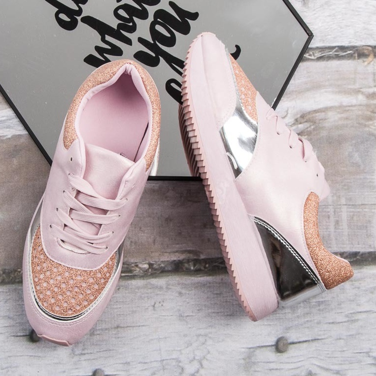 Scarpe da ginnastica alla moda rosa 2