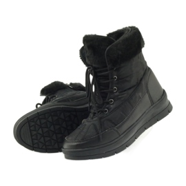 Stivali da neve sportivi con pelliccia DK nero 4
