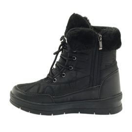 Stivali da neve sportivi con pelliccia DK nero 2