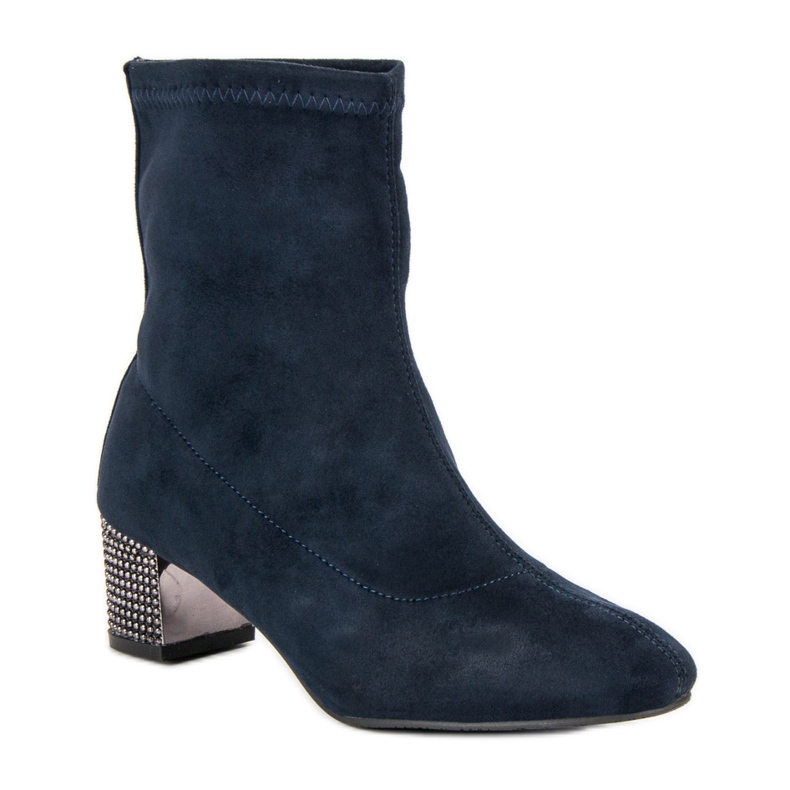 Kylie Stivali blu navy slip-on 1