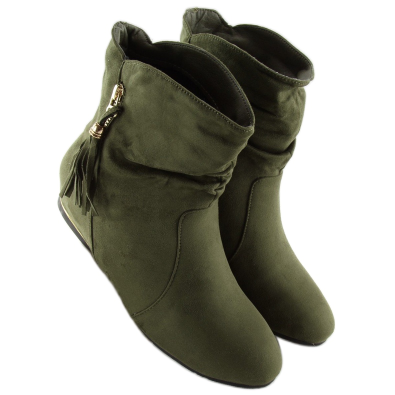 Verde Stivali saszki da donna VQ-362 Verde 1