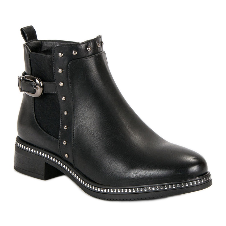 Vinceza Stivaletti Neri Con Strass nero 2