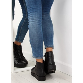 Stivaletti stringati neri 6707-1 neri nero 2