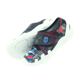 Pantofole velcro Befado 273x232 blu grigio rosso 4