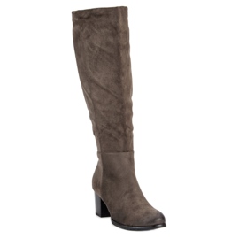 VINCEZA stivali scamosciati verde 1