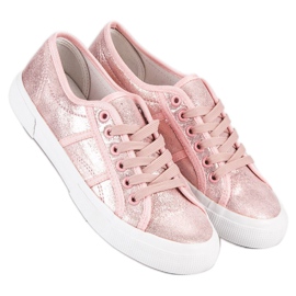 J. Star Sneakers stringate rosa 1