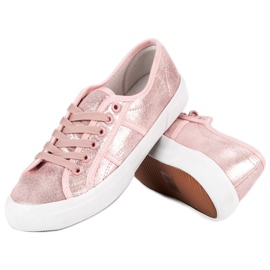 J. Star Sneakers stringate rosa 2