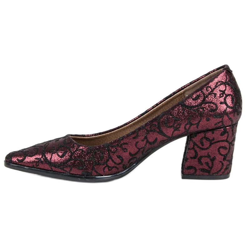 Kylie Décolleté eleganti bordeaux rosso 1