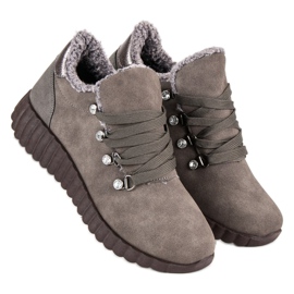 Kylie Sneakers in pelle scamosciata marrone 1