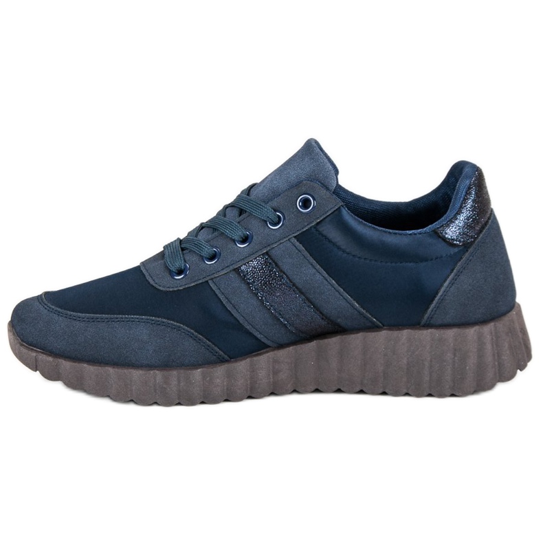 Kylie Scarpe da ginnastica alla moda blu scuro 1