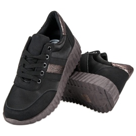 Kylie Scarpe da ginnastica nere alla moda nero 2