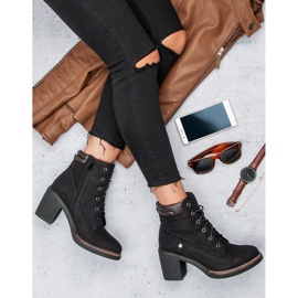 Sweet Shoes Stivali stringati autunnali nero 1