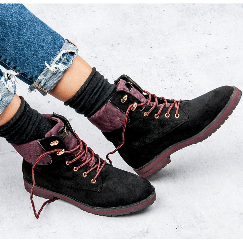 Ideal Shoes Cacciatori neri nero 1
