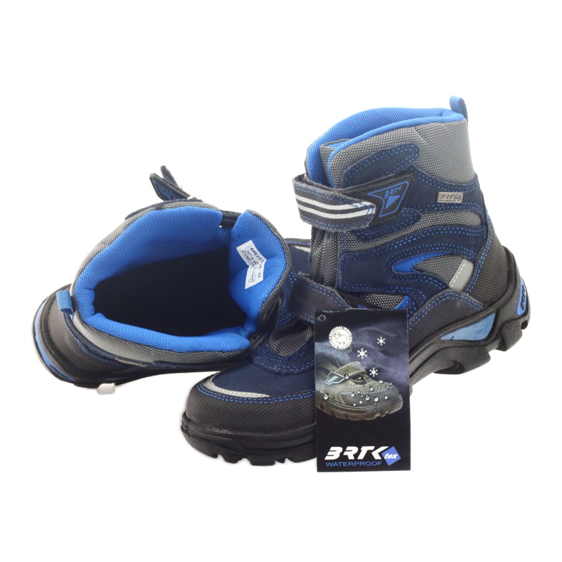 Stivali a membrana Bartek 44673 blu grigio blu navy 5
