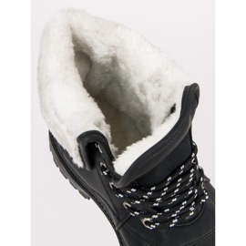 Trapper neri con pelliccia nero 1