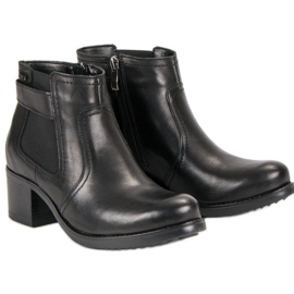 VINCEZA stivaletti Chelsea in pelle nero 1
