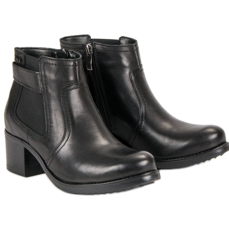 VINCEZA stivaletti Chelsea in pelle nero 1