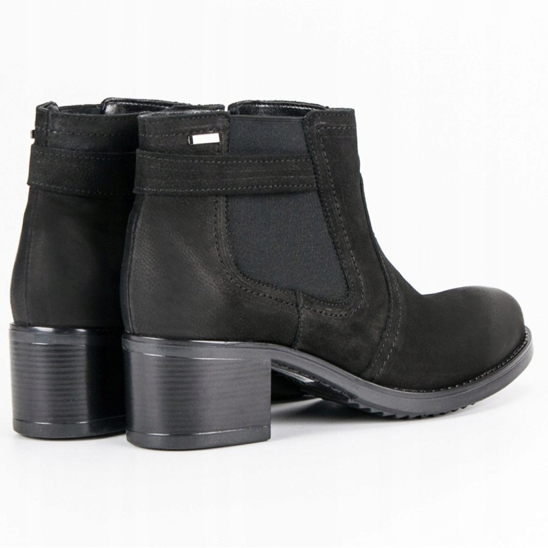 VINCEZA stivaletti Chelsea in pelle nero 2