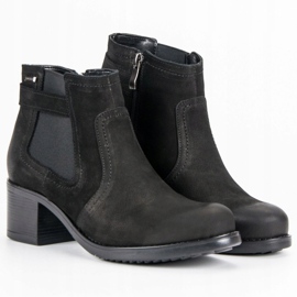 VINCEZA stivaletti Chelsea in pelle nero 1