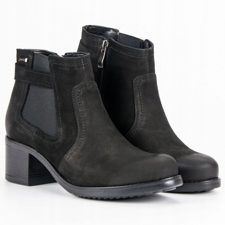 VINCEZA stivaletti Chelsea in pelle nero 1