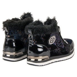 Aclys Scarpe da ginnastica alla moda legate nero multicolore 1