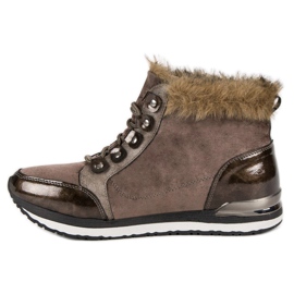 Aclys Scarpe da ginnastica alla moda legate marrone 1
