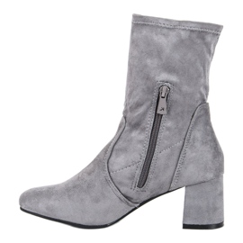 Kylie Stivaletti in pelle scamosciata senza lacci grigio 1
