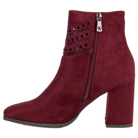 Kylie Stivali bordeaux eleganti multicolore rosso 1