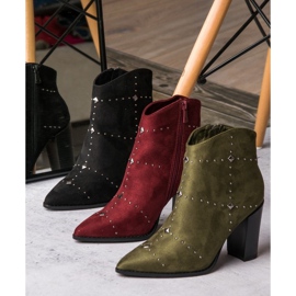 Kylie Stivali in camoscio bordeaux multicolore rosso 1