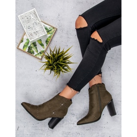 Kylie Stivali in camoscio color kaki multicolore verde 1