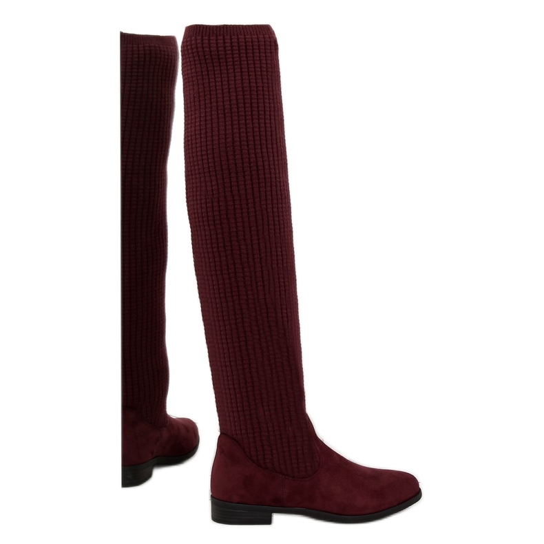 Stivali bordeaux BM102 rosso multicolore 1