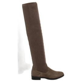 Stivali da moschettiere marroni BM102 kaki marrone 1