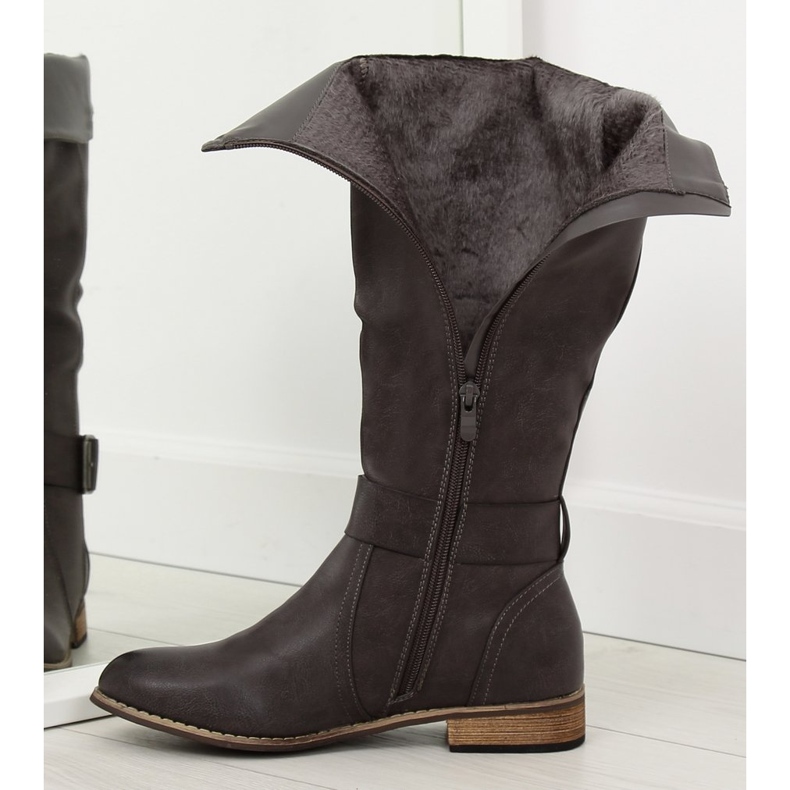 Stivali da equitazione grigi da donna 439-PG Grey grigio 2
