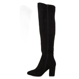 Stivali neri con tacco alto BH133-HB nero 2