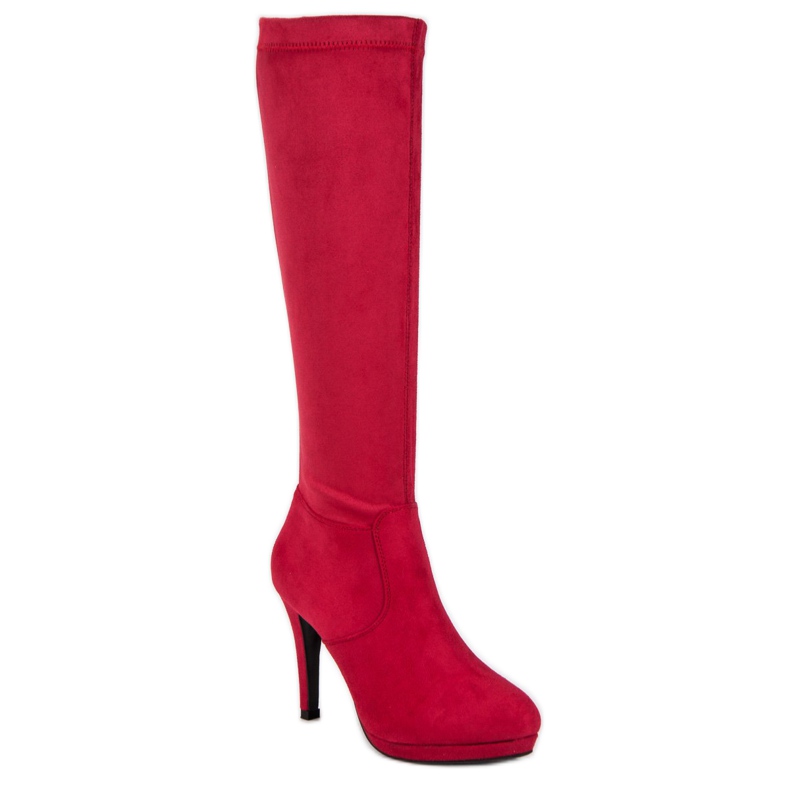 Small Swan Stivali da donna sexy rosso 1