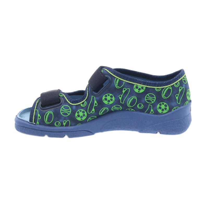 Befado scarpe per bambini sandali pantofole 969y124 verde blu navy 2
