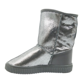 Stivali in pelle Bartek 477750 lana naturale argento grigio 2